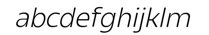 Madiffure Extra Light Oblique Font LOWERCASE