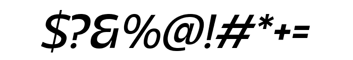 Madiffure Medium Oblique Font OTHER CHARS
