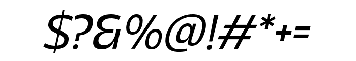 Madiffure Regular Oblique Font OTHER CHARS