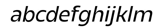 Madiffure Regular Oblique Font LOWERCASE