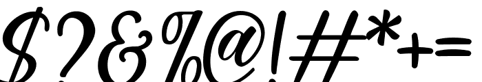 Madista Calligraphy Font OTHER CHARS