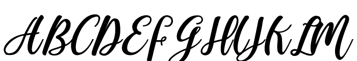 Madista Calligraphy Font UPPERCASE