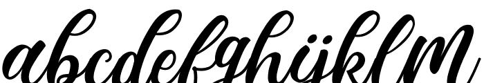 Madista Calligraphy Font LOWERCASE