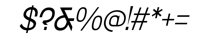 Maduratna Light Italic Font OTHER CHARS
