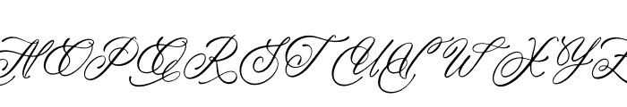 Maelten Italic Font UPPERCASE