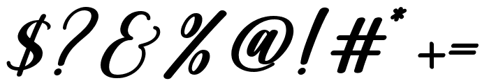 Maesha Calligraphy Script Font OTHER CHARS