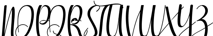 Maesha Calligraphy Script Font UPPERCASE