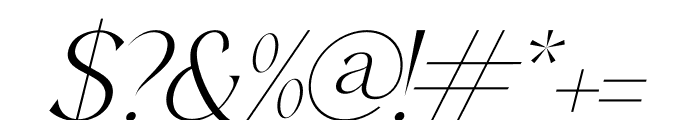 Mafegin Italic Font OTHER CHARS