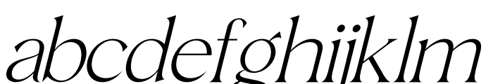 Mafegin Italic Font LOWERCASE