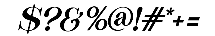 Maferic Italic Italic Font OTHER CHARS