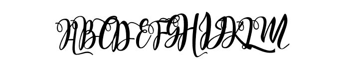 Mafistha Font UPPERCASE