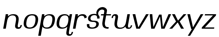 Magate Thin Italic Font LOWERCASE