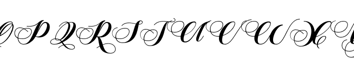 MagdalineScript Font UPPERCASE