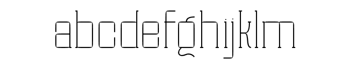 Magefin Thin Font LOWERCASE