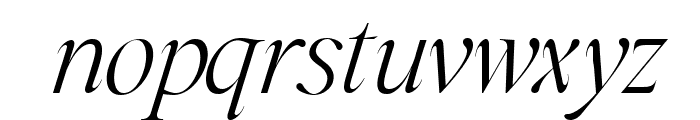 Magentha Allure Italic Font LOWERCASE