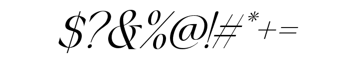 MagenthaAllure-Italic Font OTHER CHARS