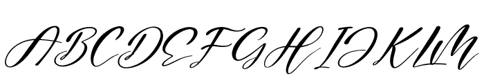 Maghdela Italic Font UPPERCASE