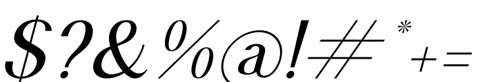 Maghikle Italic Font OTHER CHARS