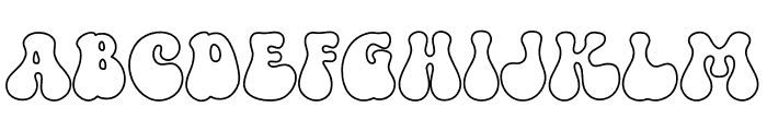 Magic Groovey Line Font UPPERCASE