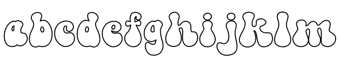 Magic Groovey Line Font LOWERCASE