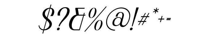 Magic Growing Italic Font OTHER CHARS