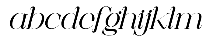 Magic Malika Italic Font LOWERCASE