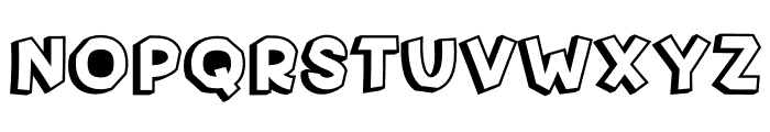 Magic Outline Font LOWERCASE