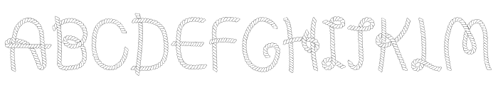 Magic Rope Font UPPERCASE