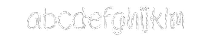 Magic Rope Font LOWERCASE