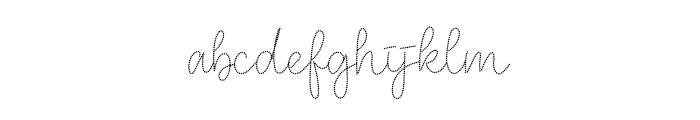 Magic Stitch Regular Font LOWERCASE