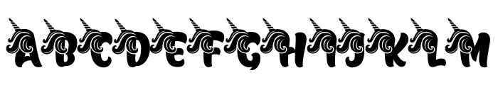 Magic Unicorn Font UPPERCASE