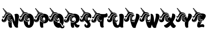 Magic Unicorn Font UPPERCASE