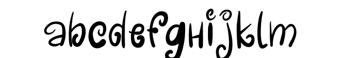 Magic brown Regular Font LOWERCASE