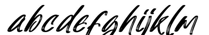 Magical Electro Italic Font LOWERCASE