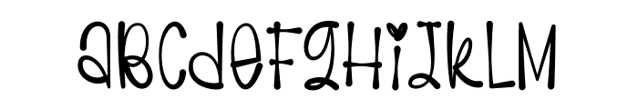 Magical Love Font LOWERCASE