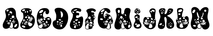 Magical Mushrooms Font UPPERCASE