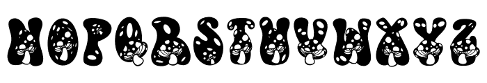 Magical Mushrooms Font UPPERCASE