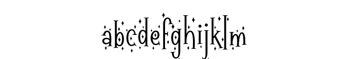 Magical Star Font LOWERCASE