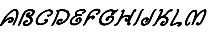 Magical Tribal Bold Italic Font UPPERCASE