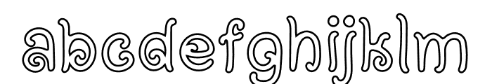 Magical Tribal Outline Font LOWERCASE