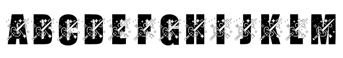 Magical Wand Font UPPERCASE