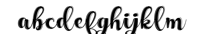 MagicalScriptShadow-Regular Font LOWERCASE