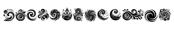 MagicalSwirl Font UPPERCASE