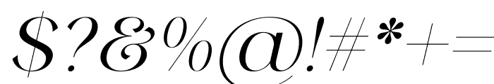 Magiela Italic Font OTHER CHARS