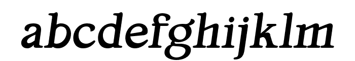 Magilla-BoldItalic Font LOWERCASE