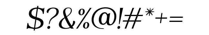 Magilla-Italic Font OTHER CHARS