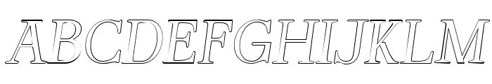 Magilla Outline Italic Font UPPERCASE