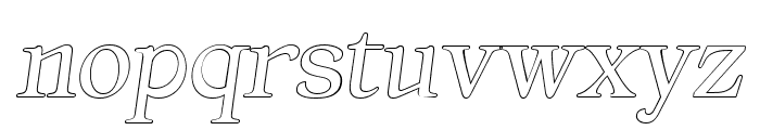 Magilla Outline Italic Font LOWERCASE