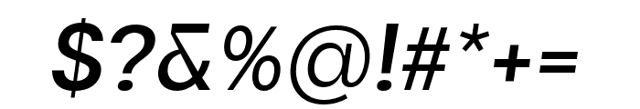Maginer Medium Italic Font OTHER CHARS