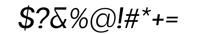 Maginer Regular Italic Font OTHER CHARS